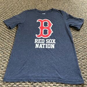 Genuine Merchandise Red Sox Nation Navy Blue Tee Boys size 14